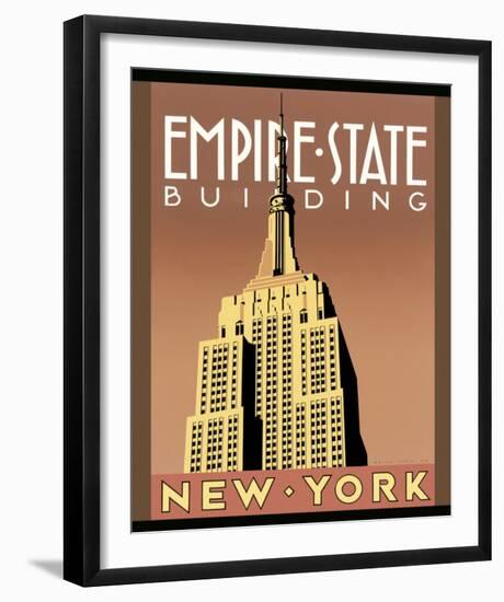 Empire State Building-Brian James-Framed Art Print