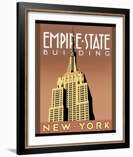 Empire State Building-Brian James-Framed Art Print