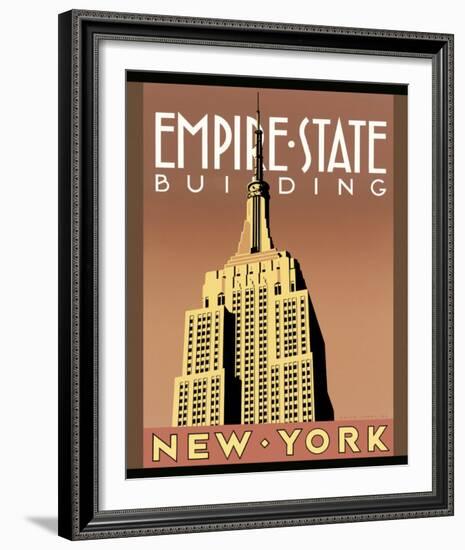 Empire State Building-Brian James-Framed Art Print