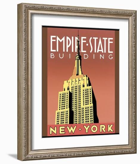 Empire State Building-Brian James-Framed Art Print