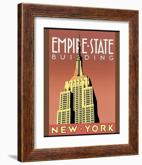 Empire State Building-Brian James-Framed Art Print