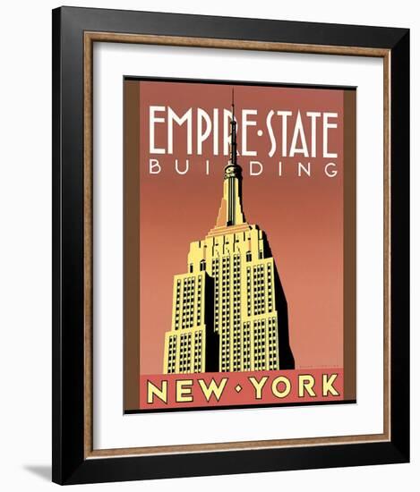 Empire State Building-Brian James-Framed Art Print