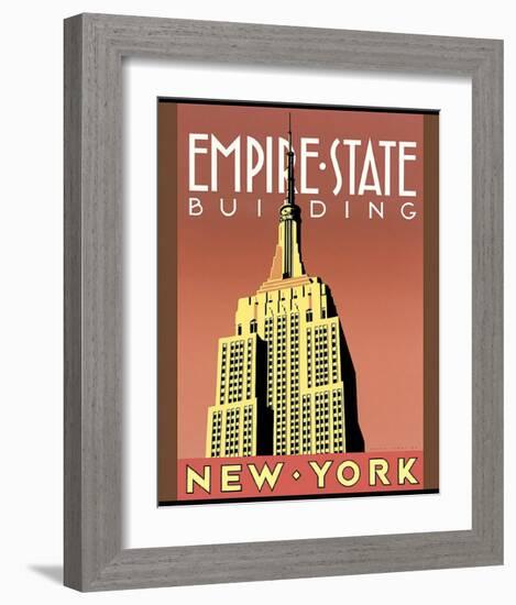 Empire State Building-Brian James-Framed Art Print