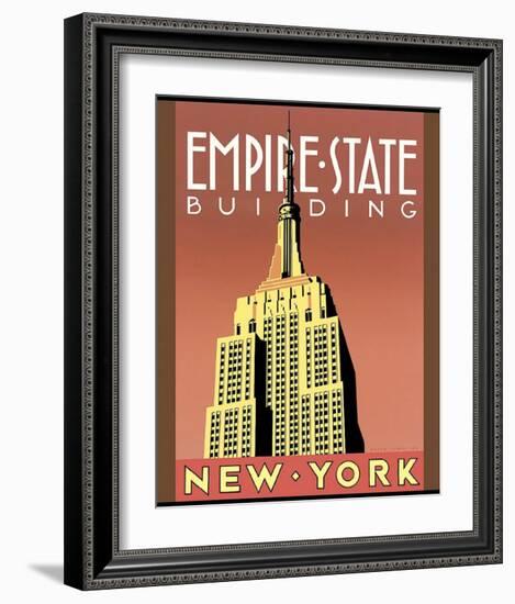 Empire State Building-Brian James-Framed Art Print