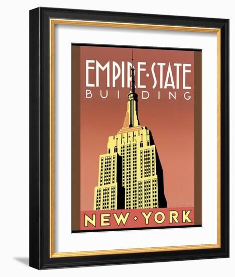 Empire State Building-Brian James-Framed Art Print