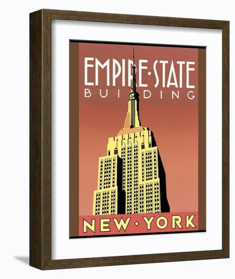 Empire State Building-Brian James-Framed Art Print