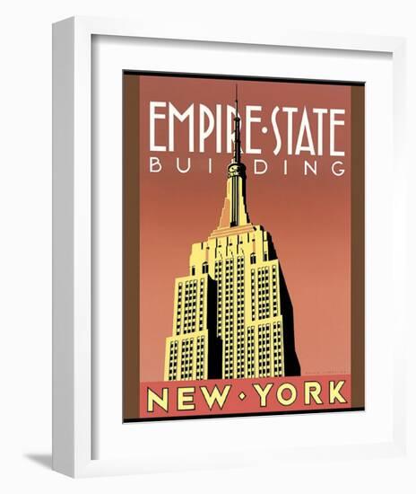 Empire State Building-Brian James-Framed Art Print
