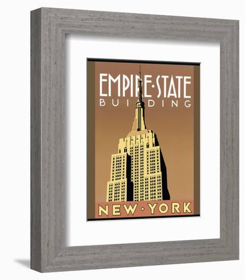 Empire State Building-Brian James-Framed Art Print