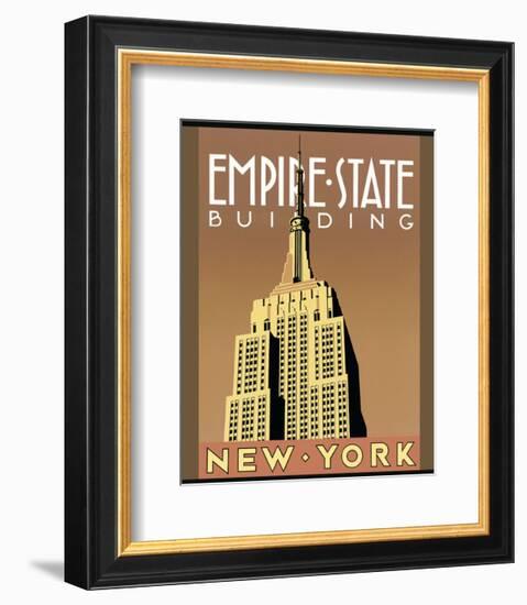 Empire State Building-Brian James-Framed Art Print