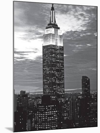 Empire State Evening-null-Mounted Art Print