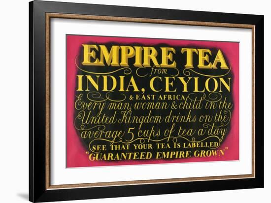 Empire Tea, from the Series 'Drink Empire Grown Tea'-Harold Sandys Williamson-Framed Giclee Print