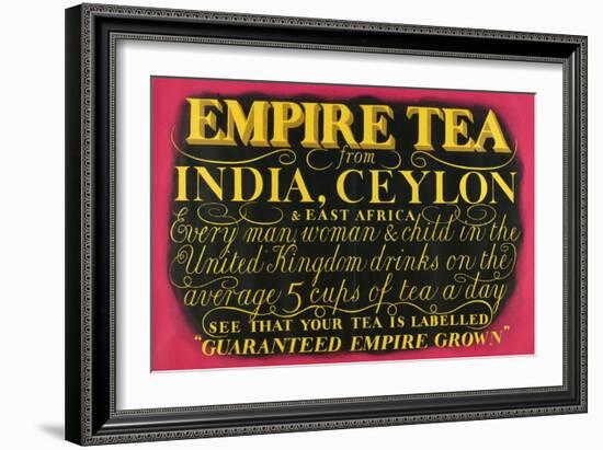 Empire Tea, from the Series 'Drink Empire Grown Tea'-Harold Sandys Williamson-Framed Giclee Print