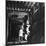 Employee in Warehouse of Jack Daniels Distillery Checking For Leaks in the Barrels-Ed Clark-Mounted Photographic Print