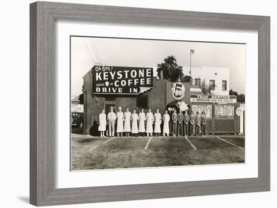 Employee Picture of Keystone Coffee Drive In-null-Framed Art Print
