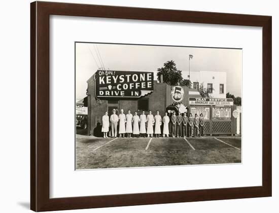 Employee Picture of Keystone Coffee Drive In-null-Framed Art Print