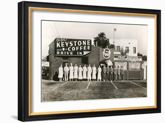 Employee Picture of Keystone Coffee Drive In-null-Framed Art Print