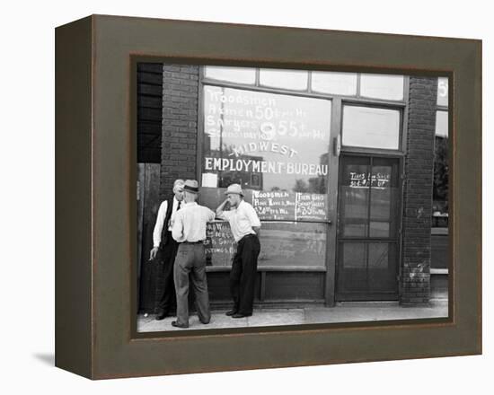 Employment Bureau, 1937-Russell Lee-Framed Premier Image Canvas