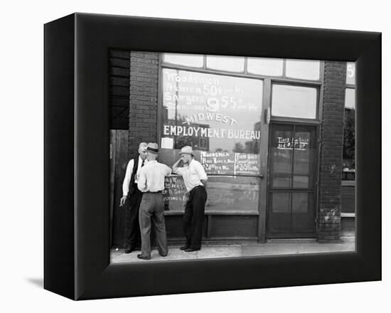 Employment Bureau, 1937-Russell Lee-Framed Premier Image Canvas