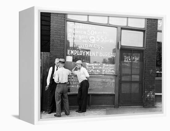 Employment Bureau, 1937-Russell Lee-Framed Premier Image Canvas