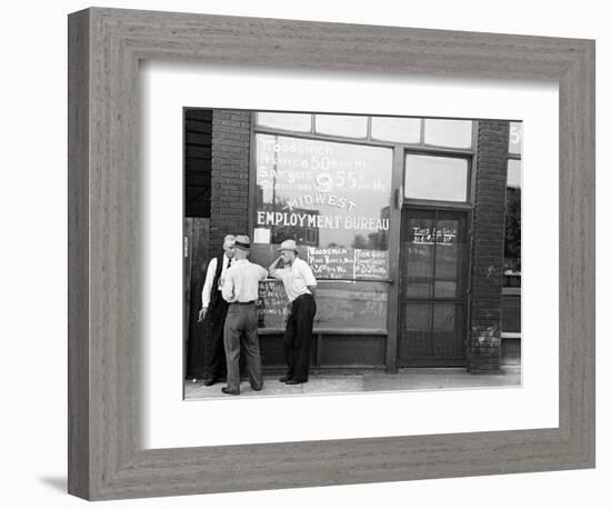 Employment Bureau, 1937-Russell Lee-Framed Photographic Print