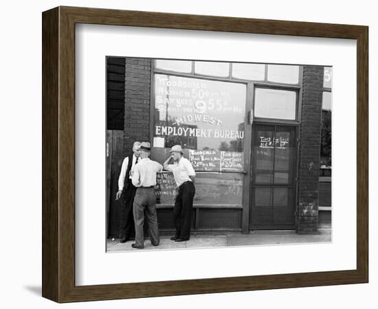 Employment Bureau, 1937-Russell Lee-Framed Photographic Print