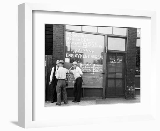 Employment Bureau, 1937-Russell Lee-Framed Photographic Print