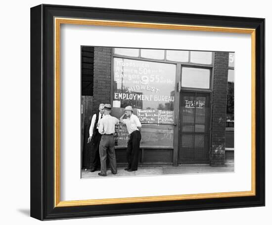 Employment Bureau, 1937-Russell Lee-Framed Photographic Print