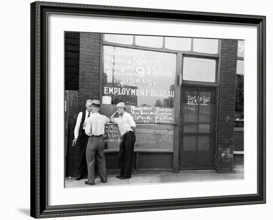 Employment Bureau, 1937-Russell Lee-Framed Photographic Print
