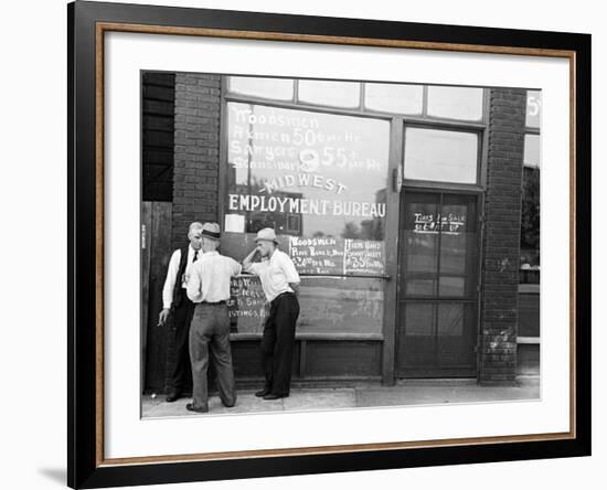 Employment Bureau, 1937-Russell Lee-Framed Photographic Print