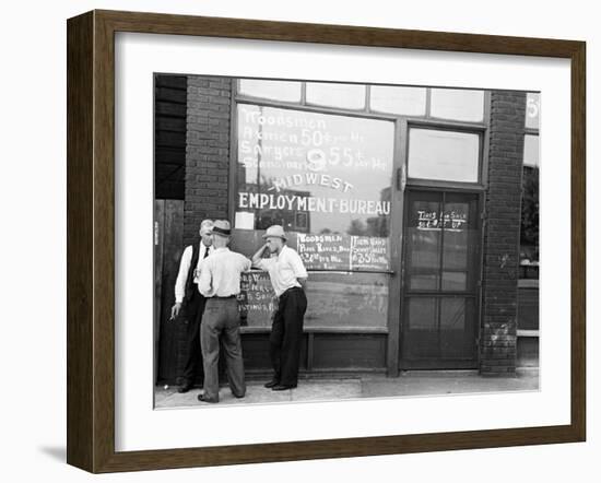 Employment Bureau, 1937-Russell Lee-Framed Photographic Print