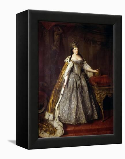 Empress Anna Ioannovna (Anna of Russia)-Louis Caravaque-Framed Premier Image Canvas