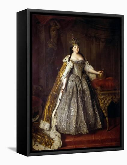 Empress Anna Ioannovna (Anna of Russia)-Louis Caravaque-Framed Premier Image Canvas