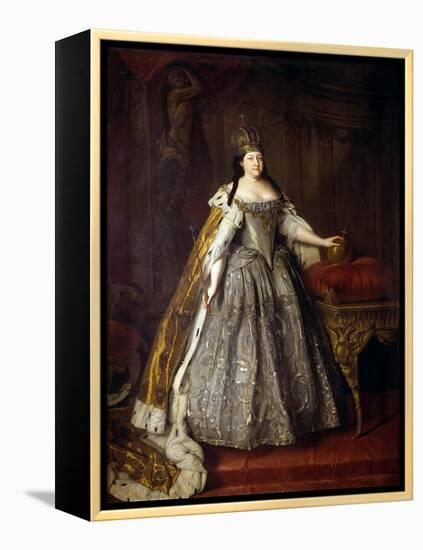 Empress Anna Ioannovna (Anna of Russia)-Louis Caravaque-Framed Premier Image Canvas