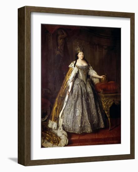 Empress Anna Ioannovna (Anna of Russia)-Louis Caravaque-Framed Giclee Print