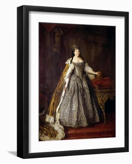 Empress Anna Ioannovna (Anna of Russia)-Louis Caravaque-Framed Giclee Print