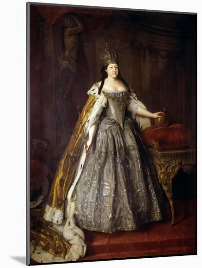 Empress Anna Ioannovna (Anna of Russia)-Louis Caravaque-Mounted Giclee Print