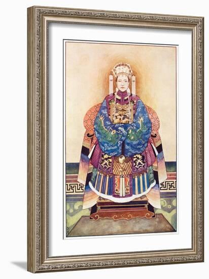 Empress Dowager Cixi of China (1835 – 1908)-null-Framed Giclee Print