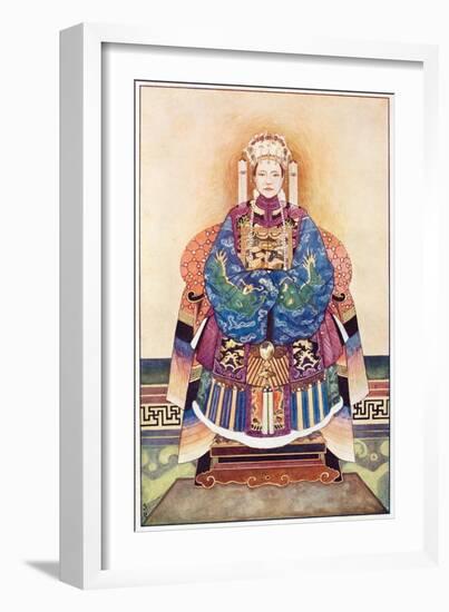 Empress Dowager Cixi of China (1835 – 1908)-null-Framed Giclee Print