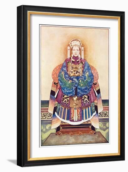 Empress Dowager Cixi of China (1835 – 1908)-null-Framed Giclee Print