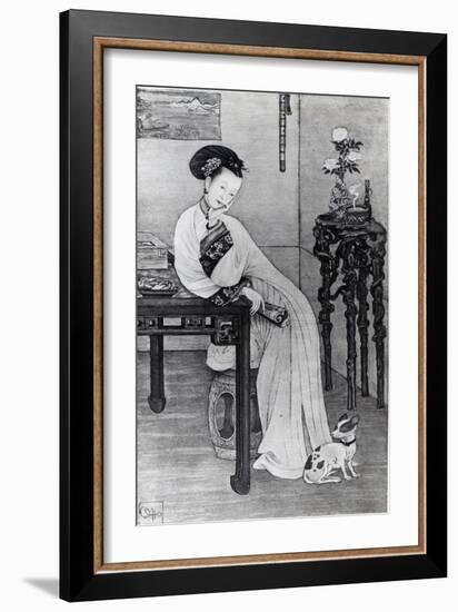 Empress Dowager Cixi-Chinese School-Framed Giclee Print