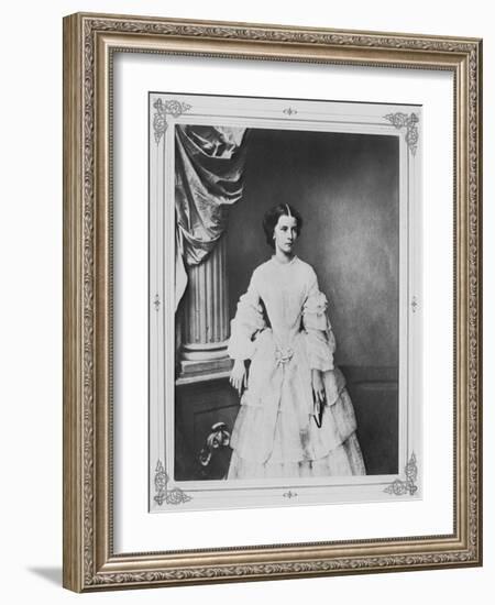 Empress Elisabeth of Austria, 1857-Franz Hanfstaengl-Framed Giclee Print