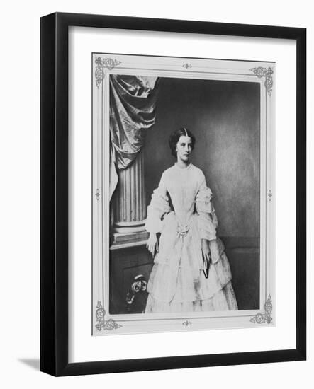 Empress Elisabeth of Austria, 1857-Franz Hanfstaengl-Framed Giclee Print