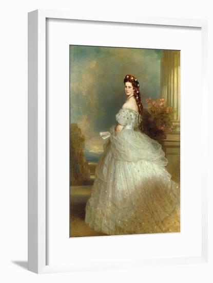 Empress Elizabeth of Austria (Sissi), 1865-Franz Xaver Winterhalter-Framed Giclee Print