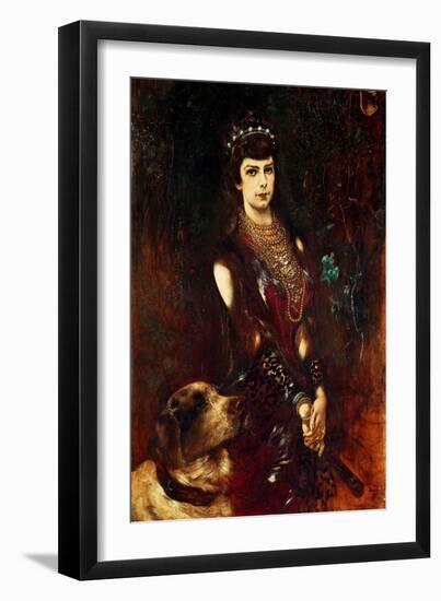Empress Elizabeth of Bavaria-Anton Romako-Framed Giclee Print