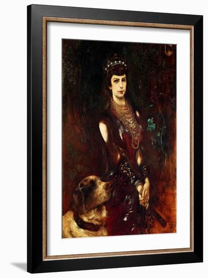 Empress Elizabeth of Bavaria-Anton Romako-Framed Giclee Print