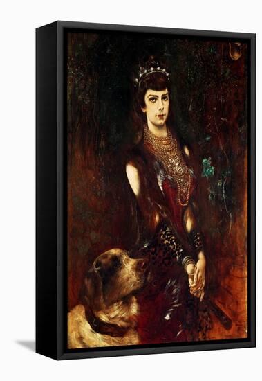 Empress Elizabeth of Bavaria-Anton Romako-Framed Premier Image Canvas