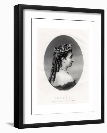 Empress Eugenie, (1826-192), Empress Consort of France (1853-187), 19th Century-Francis Holl-Framed Giclee Print
