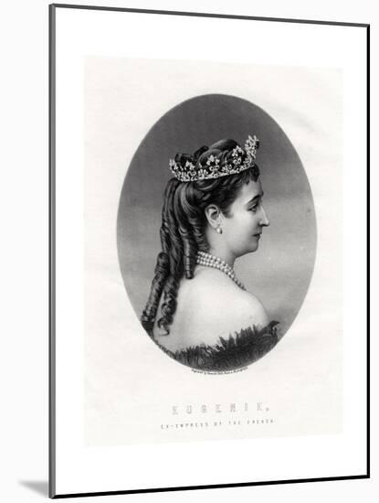 Empress Eugenie, (1826-192), Empress Consort of France (1853-187), 19th Century-Francis Holl-Mounted Giclee Print