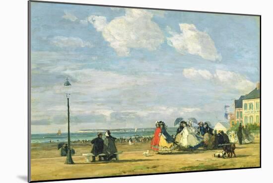 Empress Eugenie (1826-1920) at Trouville, 1863-Eugène Boudin-Mounted Giclee Print