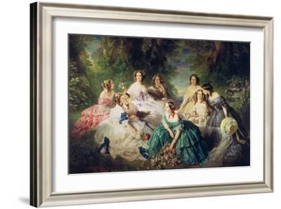 Empress Eugenie (1826-1920) Surrounded by Her Ladies-In-Waiting, 1855'  Giclee Print - Franz Xaver Winterhalter